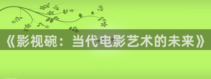 《影视碗：当代电影艺术的未来》
